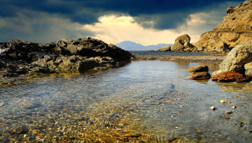 Картинка крым природа побережье камни море