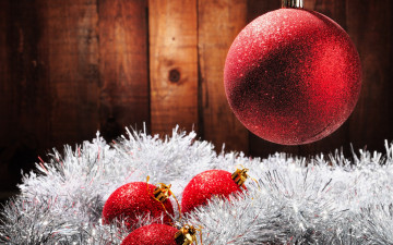 Картинка праздничные шары мишура новый год рождество new year decoration christmas