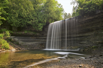 Картинка природа водопады камни водопад река