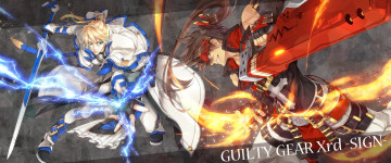Картинка аниме guilty+gear парни