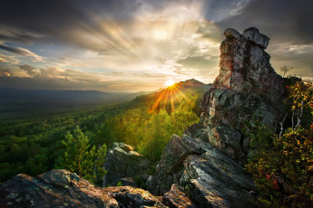 Картинка уральские+горы природа горы солнце скалы россия уральские урал