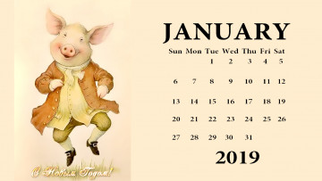 Картинка календари праздники +салюты хряк поросенок