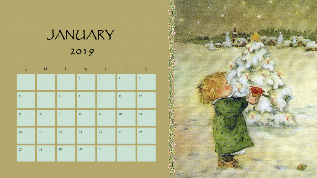 Обои картинки фото календари, праздники,  салюты, ребенок, зима, снег, гирлянда, свеча, елка