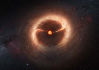Картинка космос звезды созвездия star взрыв hd 142527 звезда alma