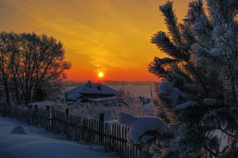 Картинка авт vit yarkov природа зима рассвет солнце