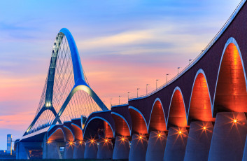 Картинка города -+мосты мост вечер