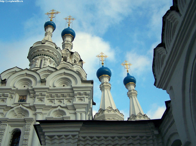 Обои картинки фото москва, церковь, путинках, города, россия