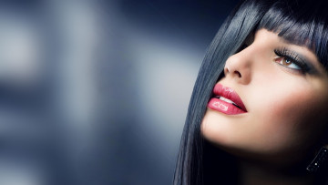 Картинка -Unsort+Лица+Портреты модель девушки unsort лица портреты девушка фон красивая волосы макияж make up красные губы ресницы глаза