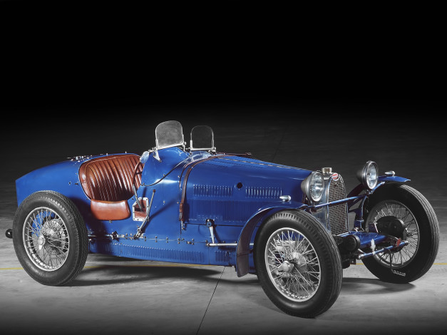 Обои картинки фото автомобили, классика, 1928, 37a, bugatti, type, синий