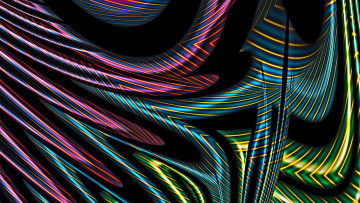 Картинка 3д+графика абстракция+ abstract линии цвета фон узор