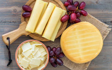 Картинка еда сырные+изделия фото сыр виноград натюрморт