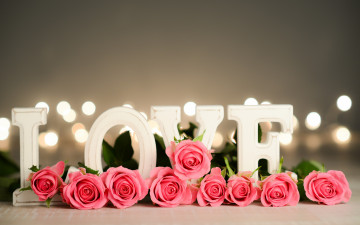 Картинка праздничные день+святого+валентина +сердечки +любовь цветы розы любовь лепестки valentine's day
