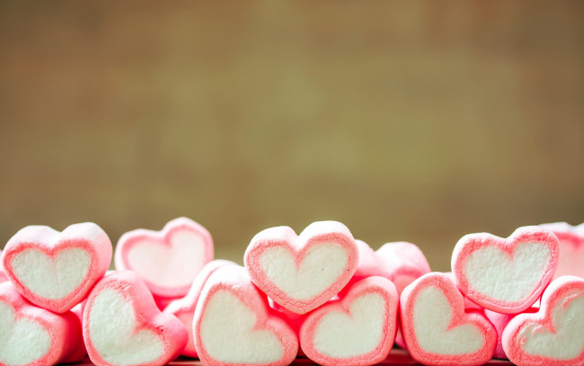 Обои картинки фото еда, конфеты,  шоколад,  сладости, love, candy, sweet, heart, сердечки, сладкое, романтика, любовь, romantic, зефир