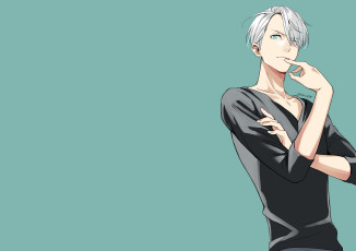 обоя аниме, yuri on ice, victor, nikiforov