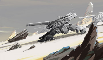 Картинка аниме оружие +техника +технологии пушка