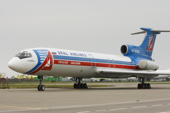 Обои картинки фото ту- 154, авиация, пассажирские самолёты, самолёт, ту-, 154