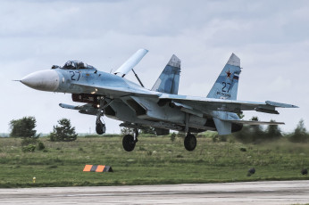 Картинка su-27p авиация боевые+самолёты россия ввс