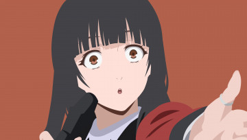 Картинка аниме kakegurui девушка фон взгляд
