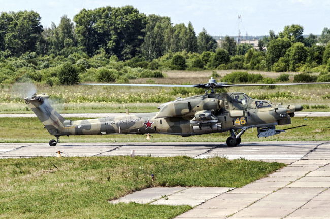 Обои картинки фото mi-28n night hunter, авиация, вертолёты, вертушка