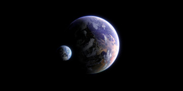 Картинка космос земля спутник space планета