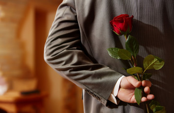 Картинка мужчины -+unsort рука пиджак спина цветок роза