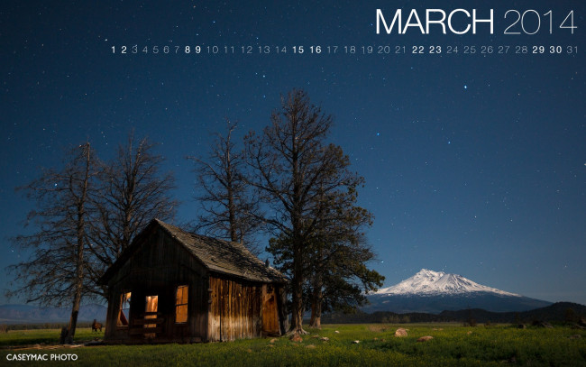 Обои картинки фото календари, природа, домик, ночь