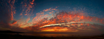 Картинка природа восходы закаты облака море закат берег небо