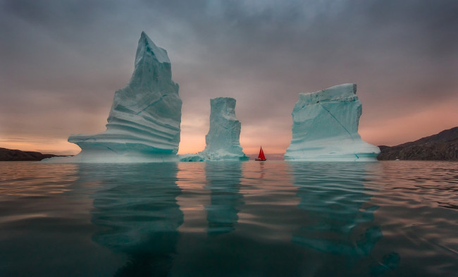 Обои картинки фото природа, айсберги и ледники, океан, айсберг