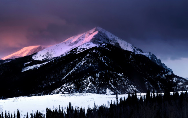 Обои картинки фото природа, горы, вершина, снег