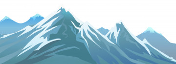Картинка векторная+графика природа+ nature горы снег