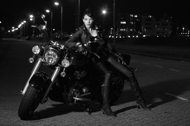 Обои картинки фото мотоциклы, мото с девушкой, байк, девушка