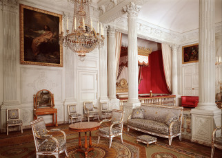 Картинка интерьер дворцы музеи люстра мебель картины