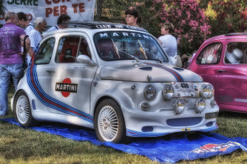 Картинка fiat+500 автомобили выставки+и+уличные+фото италия малолитражка