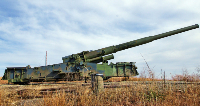 Обои картинки фото m65 atomic cannon, оружие, пушки, ракетницы, пушка, атомная, артиллерия, сша