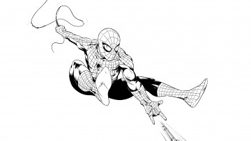 Картинка рисованное комиксы Человек-паук