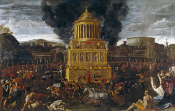 Картинка рисованное живопись картина похороны римского императора доменикино история мифология жанровая