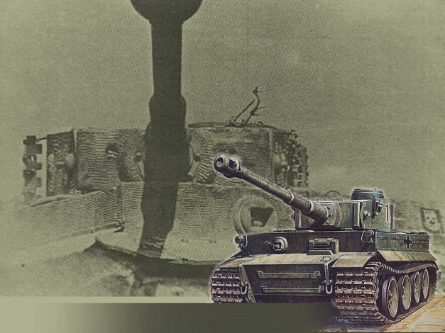 Обои картинки фото техника, военная, танк, гусеничная, бронетехника, pz, vi, тигр