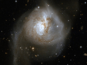 Картинка ngc 3256 космос галактики туманности