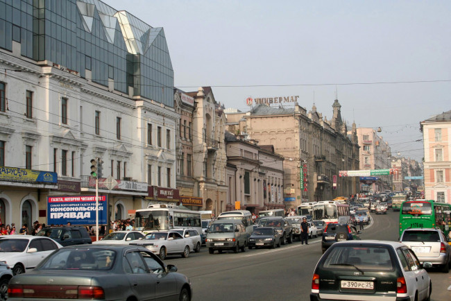 Обои картинки фото владивосток, светланская, города, улицы, площади, набережные
