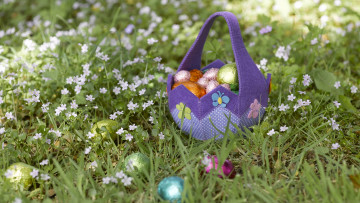 Картинка праздничные пасха сумка яйца