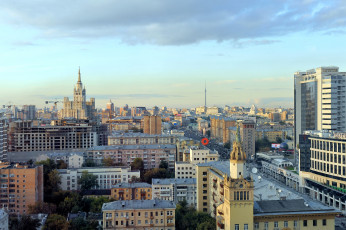 Картинка города москва+ россия панорама