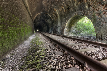 Картинка разное транспортные+средства+и+магистрали тоннель рельсы дорога железная