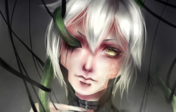Картинка аниме kuroshitsuji взгляд змея парень snake тёмный дворецкий блондин
