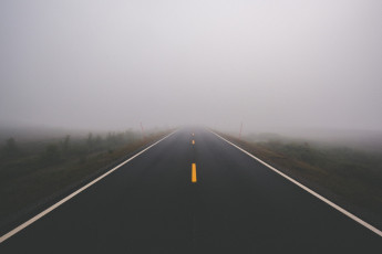 Картинка природа дороги дорога туман