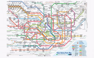 Картинка разное глобусы +карты метро токио