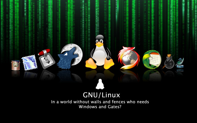 Обои картинки фото компьютеры, linux, фон, логотип