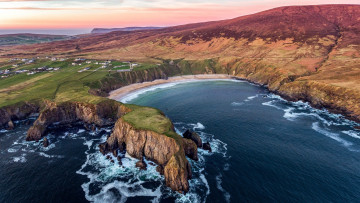 Картинка silver+strand+horseshoe+beach county+donegal ireland природа побережье silver strand horseshoe beach county donegal