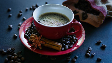 Картинка еда кофе +кофейные+зёрна зерна анис корица