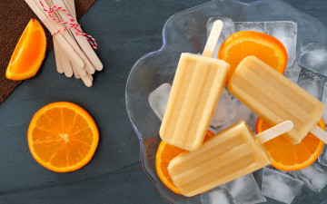 Картинка еда мороженое +десерты апельсин лакомство