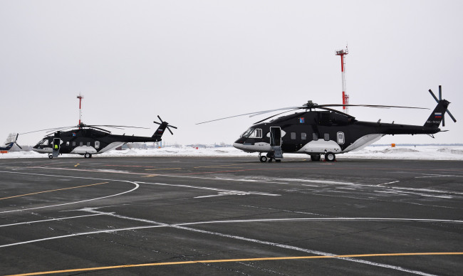 Обои картинки фото ми-38-4, авиация, вертолёты, кoмпания, колымы, новые, ми38, 4, магадан, аэродром